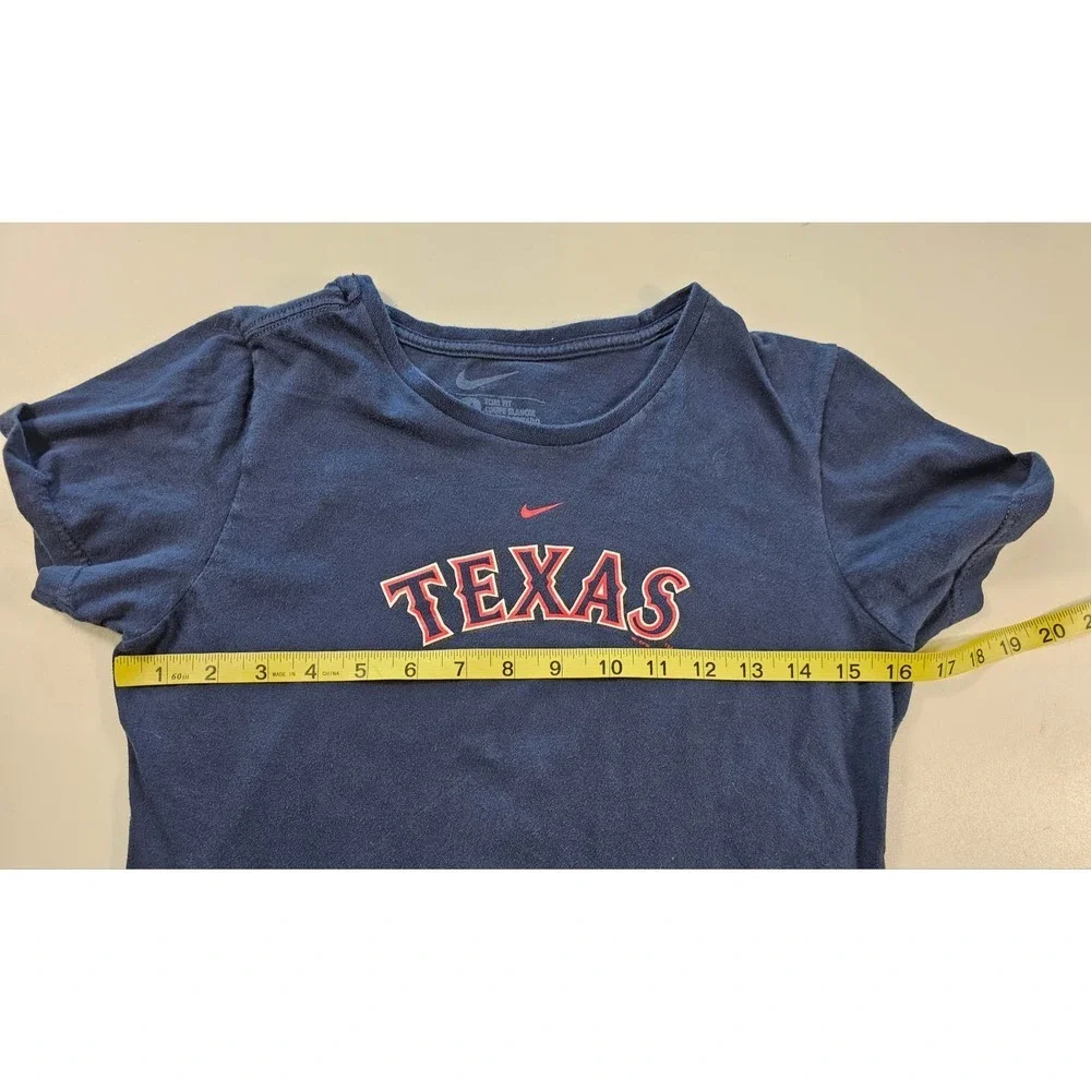 Nike Texas rangers baseball boys slim fit medium t shirt MLB